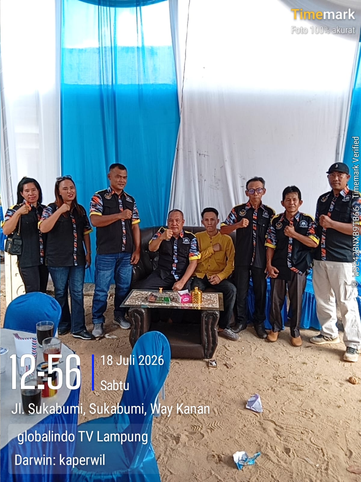 CAMAT NEGERI AGUNG HEPI HERYANTO, S.E. KOMANDOI JAJARAN AKTIVIS GMBI HADIRI TASYAKURAN KHITANAN, TEKANKAN PENTINGNYA SOLIDARITAS DAN SATU KOMANDO